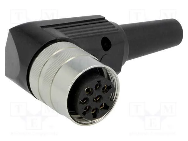 Conector: M16, ficha, fêmea, solda, com cabo, PIN.