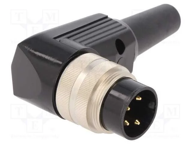 Conector: M16, ficha, macho, solda, com cabo, PIN.