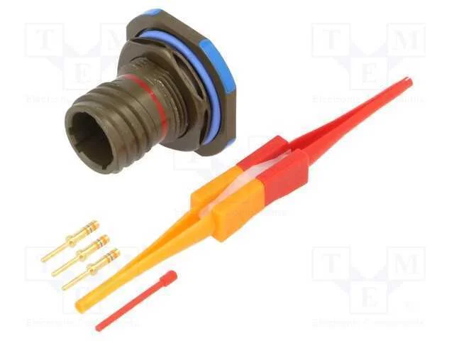 Conector: militar, tamanho 9, MIL-DTL-38999 Serie.