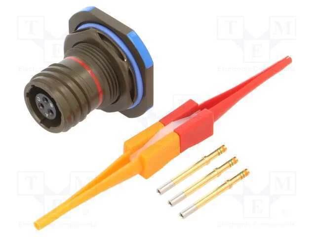 Conector: militar, tamanho 9, MIL-DTL-38999 Serie.