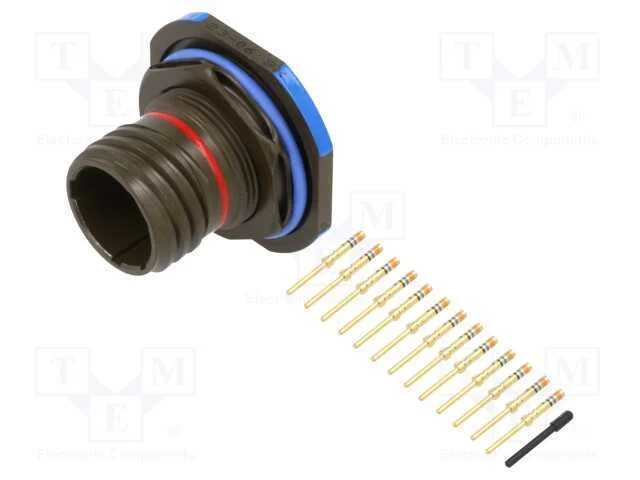 Conector: militar, tamanho 11, MIL-DTL-38999 Seri.