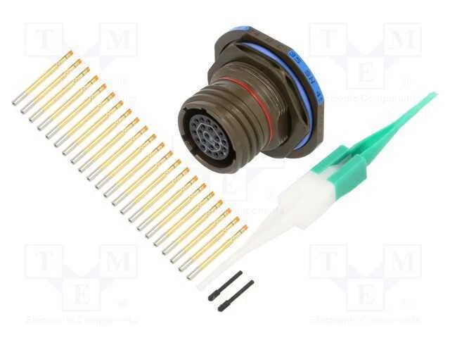 Conector: militar, tamanho 13, MIL-DTL-38999 Seri.
