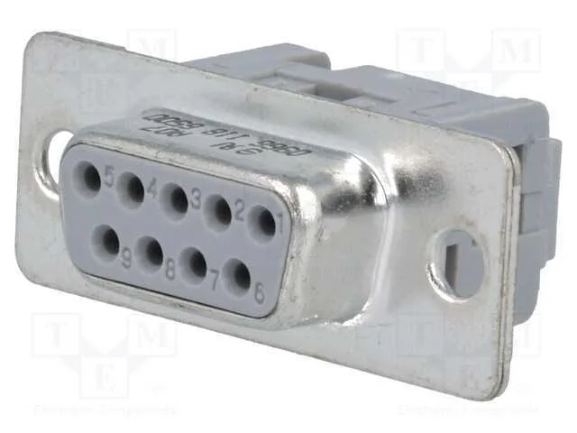 D-Sub, PIN: 9, ficha, fêmea, para fita, IDC, D-SU.