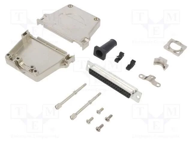 D-Sub, PIN: 37, fêmea, simples, solda, com cabo, .