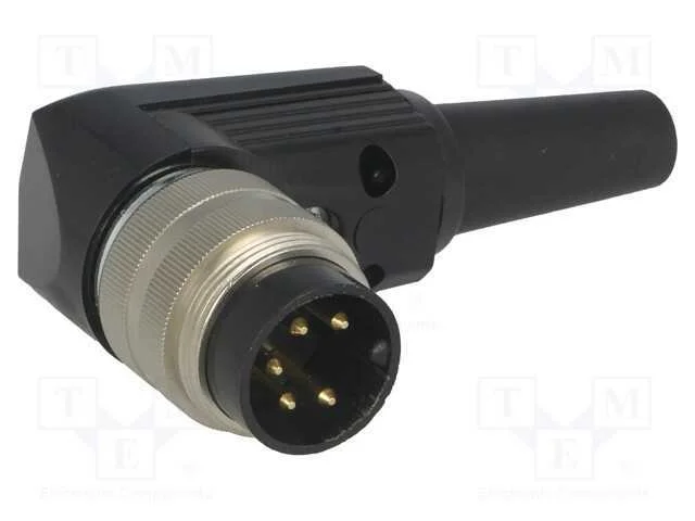 Conector: M16, ficha, macho, solda, com cabo, PIN.