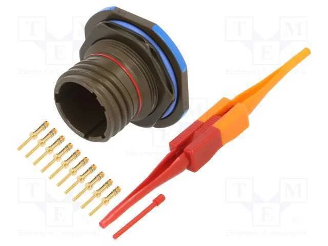 Conector: militar, tamanho 13, MIL-DTL-38999 Seri.