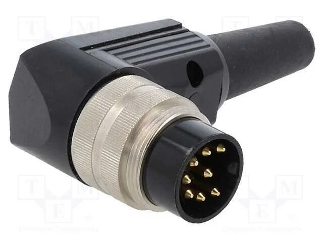 Conector: M16, ficha, macho, solda, com cabo, PIN.