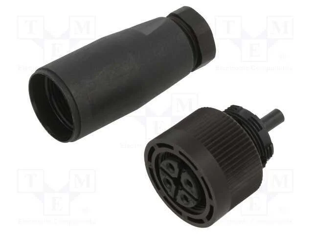 Conector: M18, ficha, fêmea, 250V, 5A, IP67, PIN:.