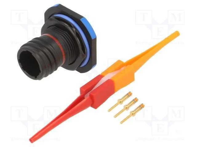 Conector: militar, tamanho 9, MIL-DTL-38999 Serie.