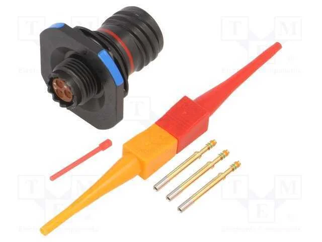 Conector: militar, tamanho 9, MIL-DTL-38999 Serie.