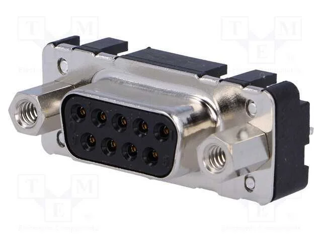 D-Sub, Pin: 9, Tomada, Fêmea, Simples, Tht, Unc 4-40