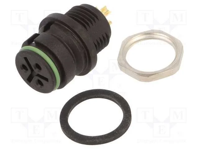 Conector: Redondos, 720, 250v, Pin: 3, Tomada, Fêmea, Solda, 7a, Ip67