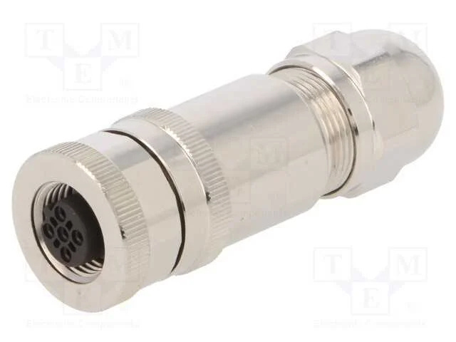 Ficha, M12, Pin: 5, Fêmea, Código B-Profibus, com Cabo, Ip67, 60v, 4a