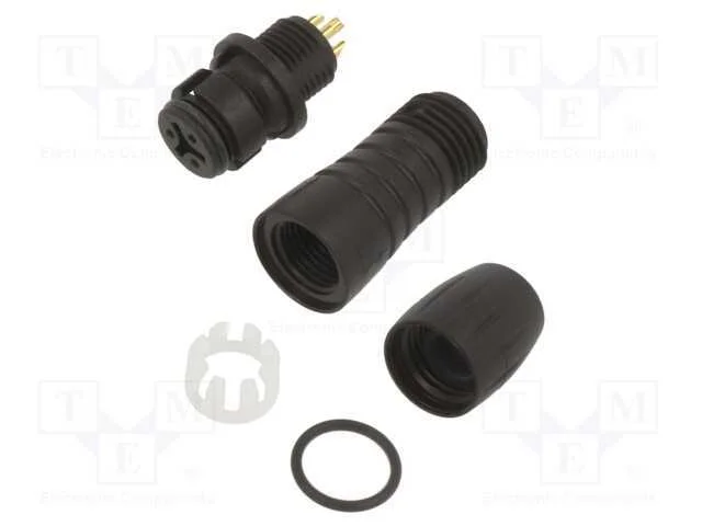 Conector: Redondos, 620, 125v, Pin: 3, Ficha, Fêmea, Solda, com Cabo