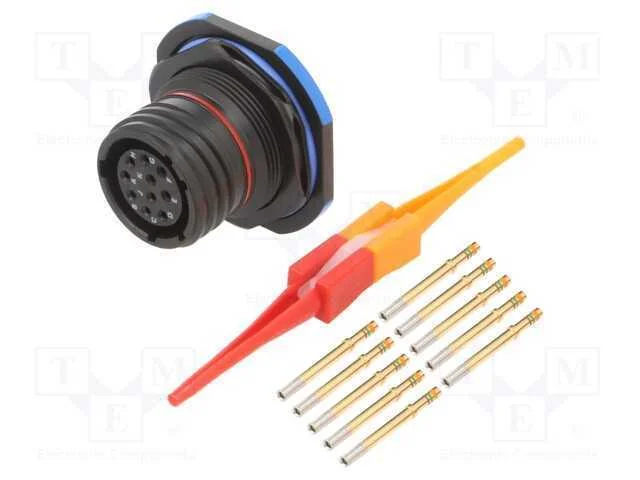 Conector: militar, tamanho 13, MIL-DTL-38999 Seri.