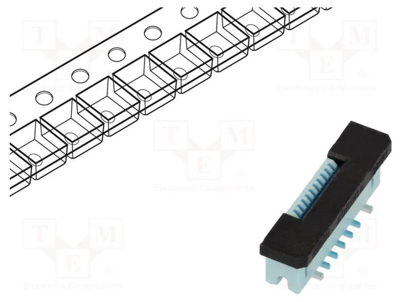 Ffc/Fpc, F31w, Pin: 10, Zif, Smt, 50v, 500ma, Seletivamente Dourado
