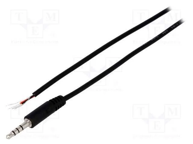 Ficha, Jack 3,5mm X 16,8mm, Macho, Stereo Especial,Com Cabo
