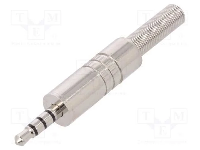 Ficha, Jack 3,5mm, Macho, Stereo Especial,Com o Anel Protetor