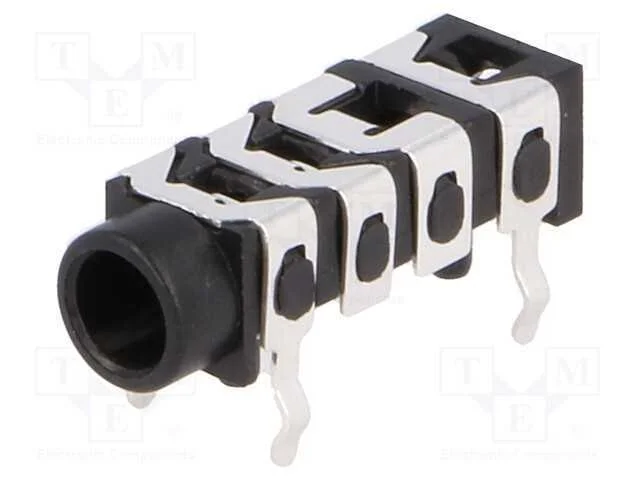 Tomada, Jack 3,5mm X 16,8mm, Fêmea, Stereo Especial, Faixas: 4