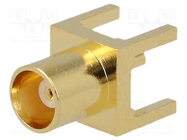 Tomada, MCX, fêmea, simples, 50O, THT, PTFE, dour.