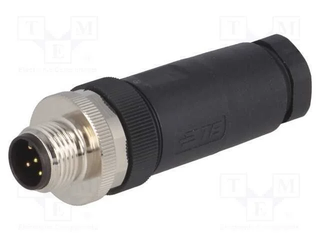 Ficha, M12, Pin: 5, Macho, Código A-Devicenet / Canopen, com Cabo