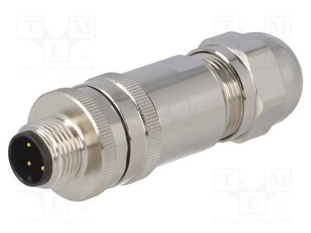 Ficha, M12, Pin: 4, Macho, Código A-Devicenet / Canopen, com Cabo