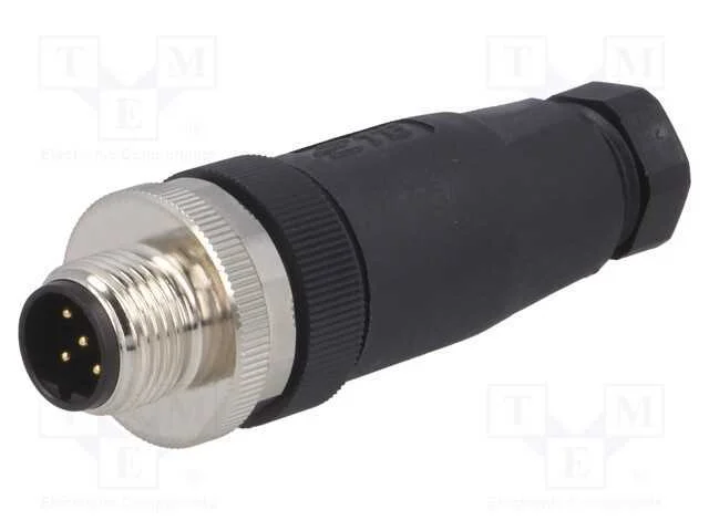 Ficha, M12, Pin: 5, Macho, C&oacute;digo B-Profibus, com Cabo, Ip67, 60v, 4a