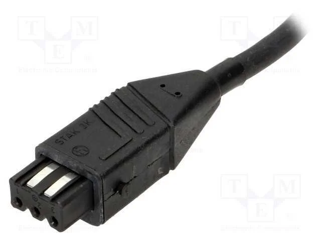 Conector: retangulares, ST, ficha, f&ecirc;mea, PIN: 3,.