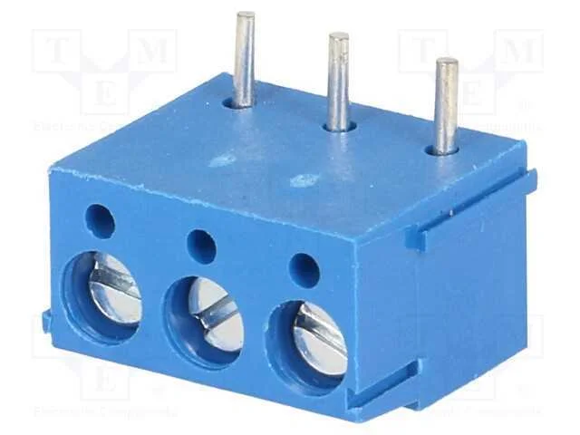 PCB bloco terminal, simples, 5mm, faixas: 3, para.