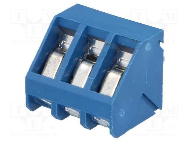 Pcb Bloco Terminal, Angulares 45, 5mm, Faixas: 3, para Pcb, 16a