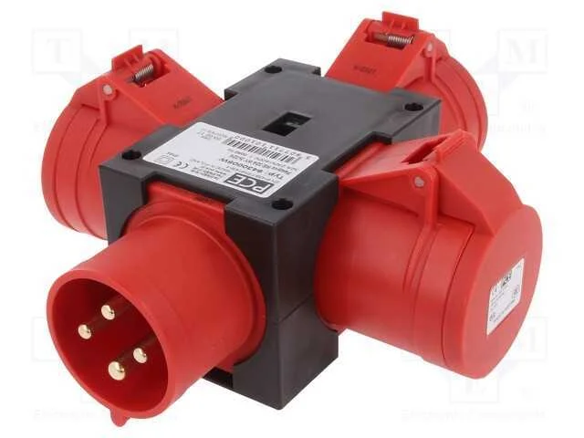 Conector: de alimentação AC 3 fases, multiplicado.