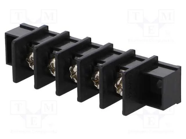 Pcb Bloco Terminal, Simples, 9,5mm, Faixas: 5, 4mm2, 22awg÷12awg