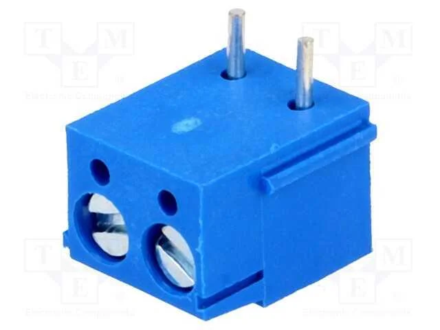 Pcb Bloco Terminal, Simples, 5mm, Faixas: 2, para Pcb, 2,5mm2, 16a