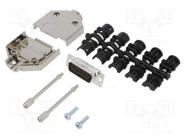 D-Sub HD, PIN: 26, macho, simples, solda, com cab.