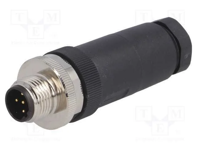 Ficha, M12, Pin: 5, Macho, Código B-Profibus, com Cabo, Ip67, 60v, 4a