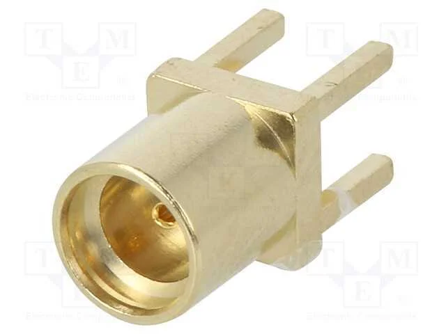 Tomada, MMCX, f&ecirc;mea, simples, 50O, THT, para PCB,.