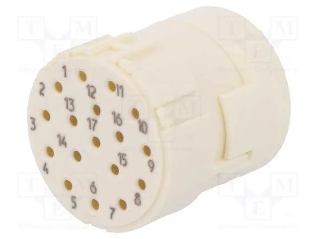 Conector M23 inserto de contatos PIN 17 feme.