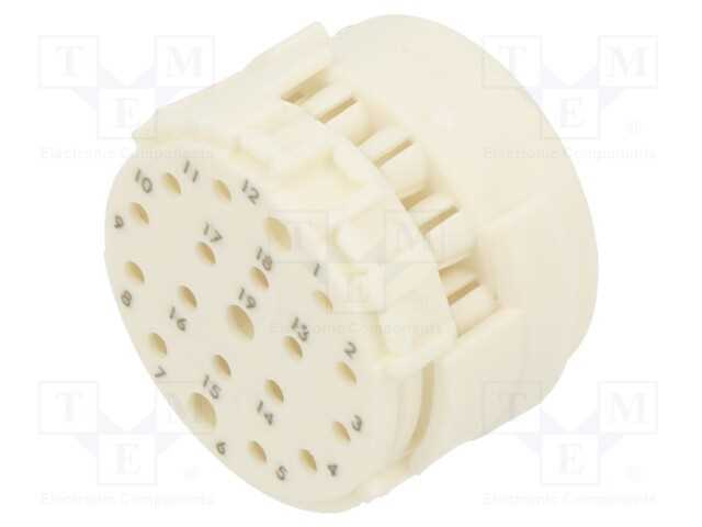 Conector: M23, Inserto de Contatos, Pin: 19(3+16), Macho, Cerrar