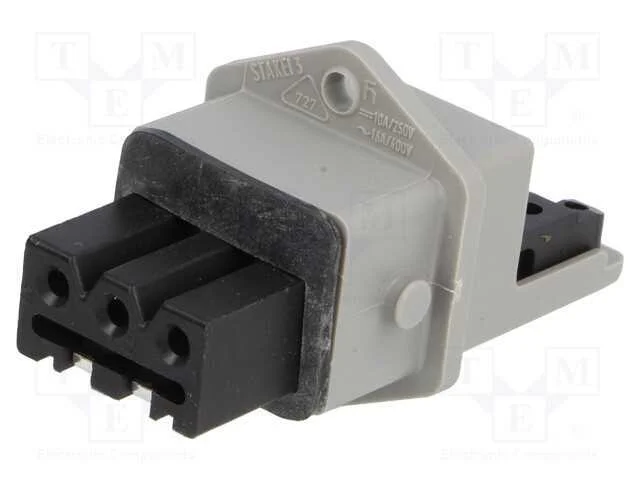 Conector: retangulares, ST, tomada, fêmea, PIN: 3.