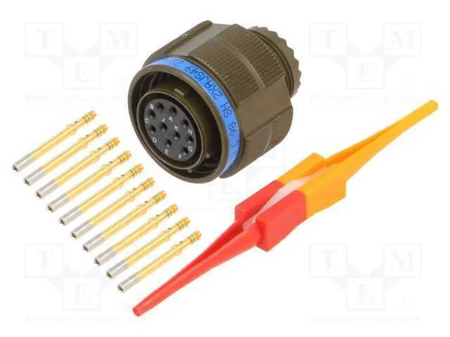 Conector: militar, tamanho 13, MIL-DTL-38999 Seri.
