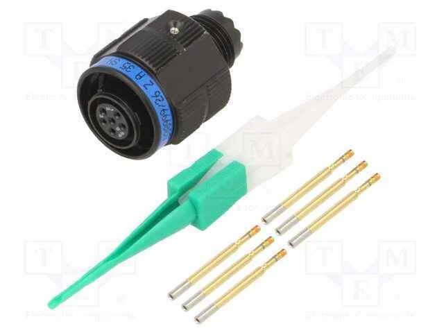 Conector: militar, tamanho 9, MIL-DTL-38999 Serie.
