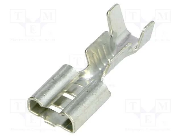Conetor: plano, 6,3mm, 0,8mm, macho, 1÷2,5mm2, ce.