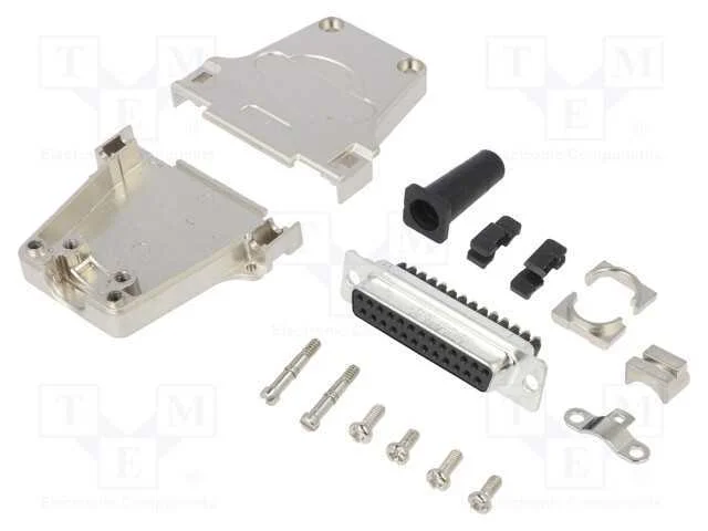 D-Sub, PIN: 25, fêmea, simples, terminal parafusa.