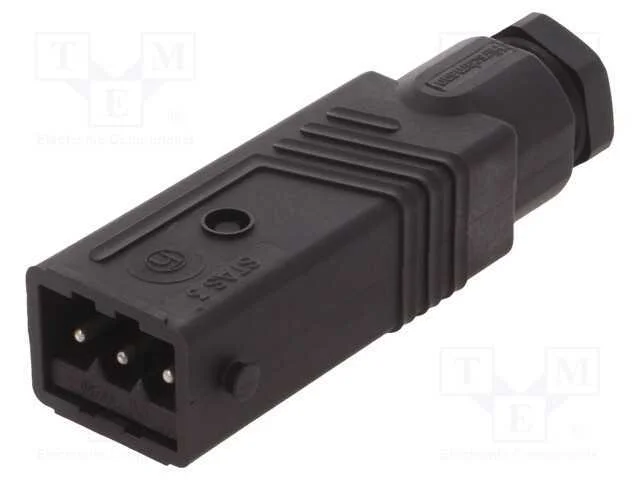 Conector: retangulares, ST, ficha, macho, PIN: 3,.