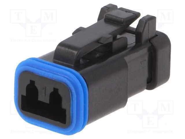 Conector: Fio-Fio, Px0, Fêmea, Ficha, com Cabo, Pin: 2, Preta, Ip68