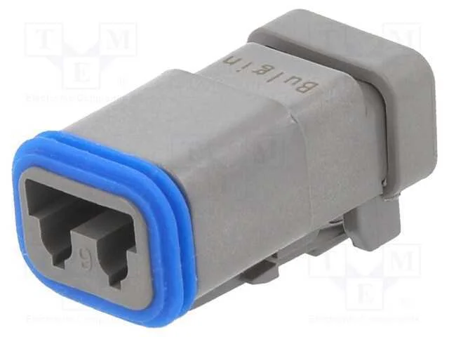 Conector: Fio-Fio, Px0, Fêmea, Ficha, com Cabo, Pin: 2, Cinzenta