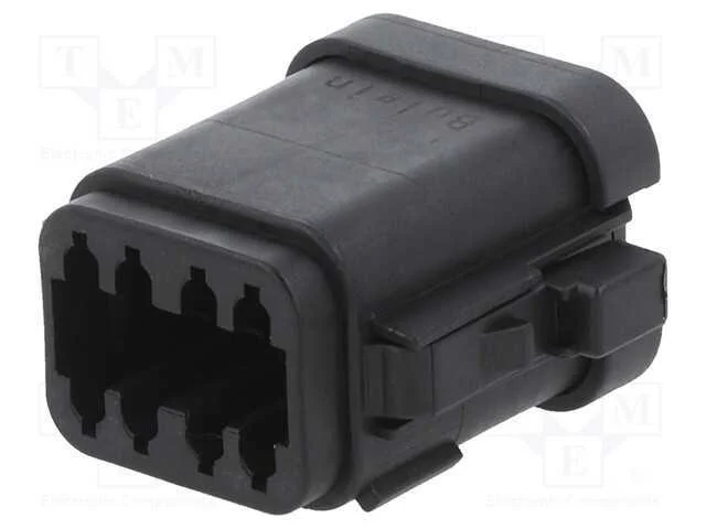 Conector: Fio-Fio, Px0, Fêmea, Ficha, com Cabo, Pin: 8, Preta, Ip68