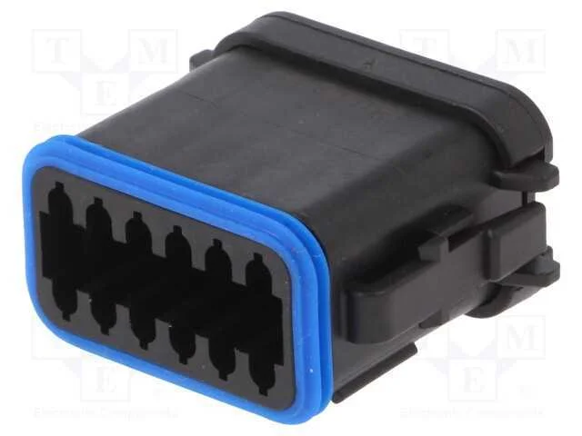 Conector: Fio-Fio, Px0, Fêmea, Ficha, com Cabo, Pin: 12, Preta, Ip68