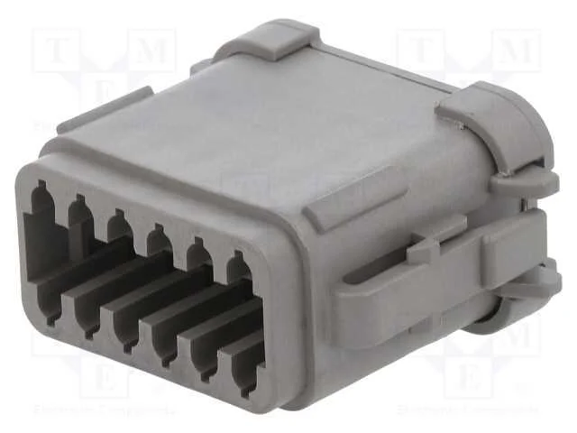 Conector: Fio-Fio, Px0, Fêmea, Ficha, com Cabo, Pin: 12, Cinzenta