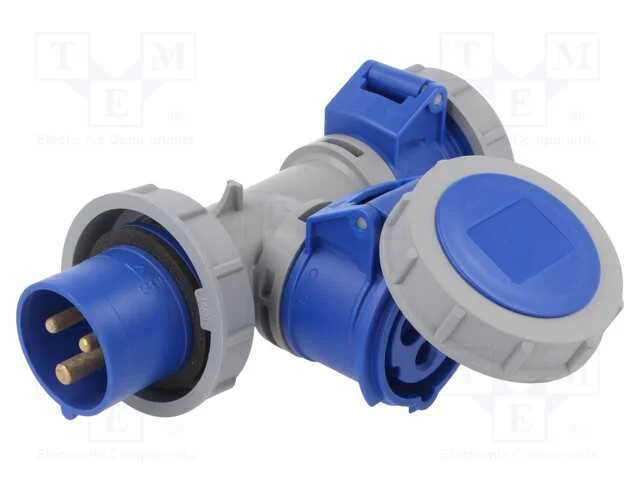 Conector: de alimentação, multiplicador, macho/fê.